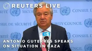 LIVE: Antonio Guterres speaks at UN stakeout on Gaza