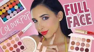 FULL FACE Using Only COLOURPOP With NEW NO FILTER FOUNDATION | Mar
