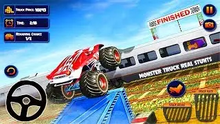 US Monster Truck Driving Simulator : Impossible Truck Stunts  Games - Android GamePlay