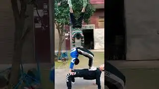 very dangerous stunts by Chinese boy😱😱#part12#unbelievablestunts#extremestunt#hardwork#shorts