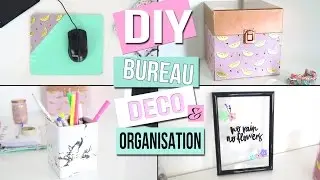 DIY ┋DECO ET ORGANISATION BUREAU recyclez vos vieilles fournitures _ desk & room decor 