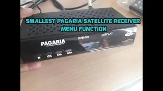 Smallest Pagaria 101 Setop Box Menu Functions