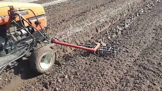 Front Attachments And a plough in one pass on a mini tractor D.4/5-2025 Veteran Mini Traktor St&aelig;vne