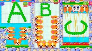 ABC Let's Count Alphabet Letters and Smash Angry Dogs in 4K !