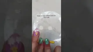 How to make fried eggs, Polymer clay Tutorial #polymerclay #foodjew #tutorial #viralshort
