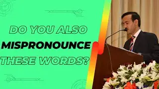 Eng. 9 || Do you also MISPRONOUNCE these words? || ENGLICS with Professor ZAK
