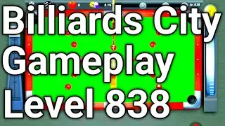 Pooking billiards city gameplay level 838 android game 8 ball pool city 