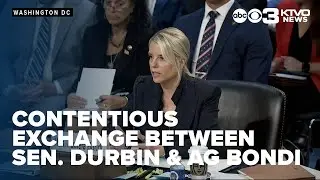 Senator Durbin and Attorney General Bondi have contentious exchange at Judiciary Committee hearing