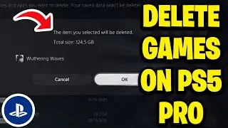 Как удалить игры на PS5 Pro