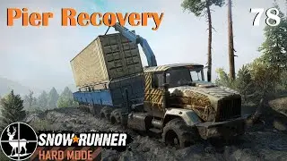 (EP78) Pier Recovery ⚠️ SnowRunner Hard Mode ⚠️ Season 0
