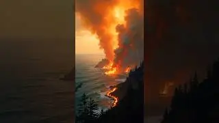 Flames Beyond the Ocean: Los Angeles Burning #california #losangeles #usa #wildfire