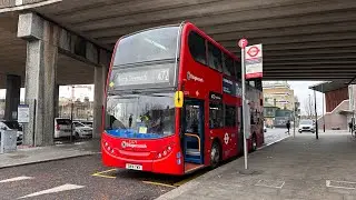 Full Journey-London Bus Route 472 Abbey Wood to North Greenwich (Enviro 400 Hybrid E6 SN14 TWX)