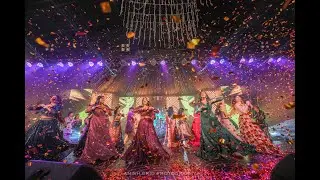 Family  Dance Performance | Bride Squad  at  #SHOLAY22 - SANGEET LAYANA & SHISHIOR  #ANISH GRID