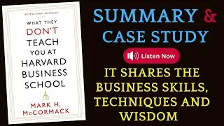 What They Don't Teach You at Harvard Business School Summary | #AudioBook #booktube