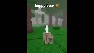 Приручение милого медведя 🥺 #99nightintheforest #roblox #usa