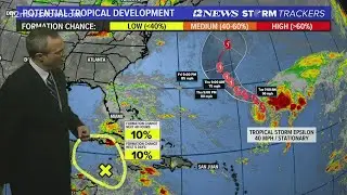 FORECAST | Warmer temperatures, clear skies expected this week, tracking Tropical Storm Epsilon