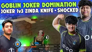 iQOOSouL Back2Back Domination ✅ SOUL Goblin Joker on Fire 🔥 Joker 1v3 Zinda Knife 🔪 Team SouL 🚀