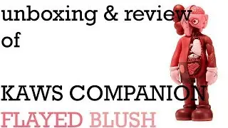 unboxing & review - KAWS Companion Flayed Blush Edition
