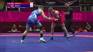 Repechage FS - 60 kg: M. VARGA (HUN) v. A. ZBERG (SUI)