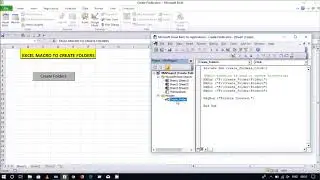 Excel VBA: Macro To Create Folders