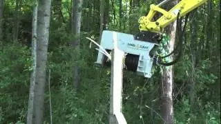 Mulcher Denis Cimaf DAH 080C on Yanmar SV100 Excavator