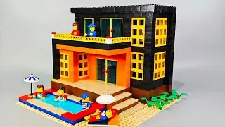 Как построить роскошный дом для отдыха из LEGO Modern MOC🏡🏖️ | Инструкции по сборке строительных ...