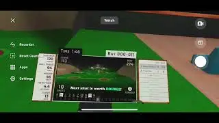 Vr Golf + topgolf mode. Listen to your own music play mini golf and corn hole.