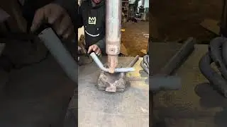 Iron Rod Bending With 5 Tons Pressure of Hydraulic Press Machine #hydraulicpress #ironrod
