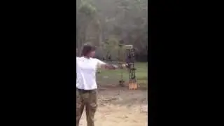 Target Practice with Apex Berserker 75 lbs Compound Bow