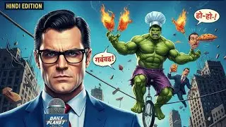 Superman Bana Reporter 😱 Hulk Ki Cringe Breaking News | Funny Superhero NewsSuperman#Hulk#FunnyVideo