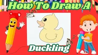 How to draw a Duckling | Easy drawings: Paint & Learn Colors for kids | Easy Drawing | Kids Drawing