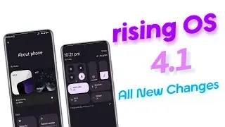 rising OS 4.1 : New QS Widgets, New Settings UI & New Lockscreen Clocks | Stable Update | Review