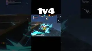 1v4 in grand master lobby||theygo||#freefire #gaming #1v4clutch #ffmic #intense