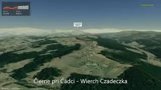 Čierne pri Čadci - Wierch Czadeczka ∆ hiking trails ∆ 3d-trail.com/poland/