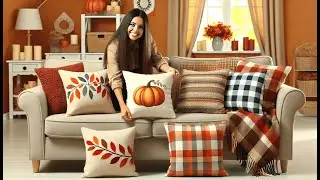 🍂 MIULEE Linen Pillow Covers 24x24 Inch Fall Rust Decorative | Best Fall Pillow Covers 24x24 🍁