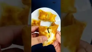Bread egg puff | Crispy bread egg puff #shorts #haaduskitchen