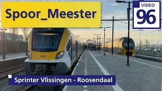 (4K) #cabview NS SNG | Rij mee met de #machinist in de #sprinter van Vlissingen naar Roosendaal (96)