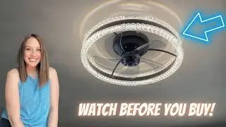 Honest Review and Installation of Low Profile Ceiling Fan with Light! #amazonfinds
