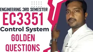 EC3351|Important questions|Control System|Important Questions with answer|Engineering king|