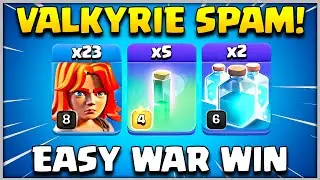 EASY WAR WIN | TH13 Super Archer Blimp - Valkyrie Attack Strategy Clash of Clans