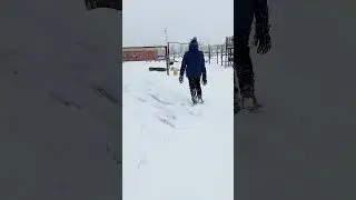Snow Fun At Park #calgary #familyvlog #canada