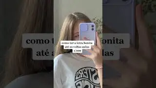 como ter a letra bonita at&eacute; &agrave;s voltas aulas 1/100! ✍🏻