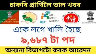 Latest Assam September 2020 Job Notification// Job Updates// Job information// Assam Job News//
