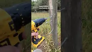 Teste DEWALT 7781 com bateria de 2 Ah (Parte 1) #test #dewalt #obra