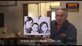 Woodworking Project Plan: Easy Photo Portrait Carving Using the Power Chisel