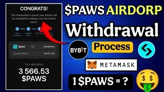 Paws Airdrop claim on Bybit, bitget exchange | Paws New Update | Paws Airdrop |  Paws Airdrop Price