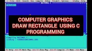 Draw Rectangle Using C Programming |Computer Graphics |#Shorts