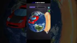EARTH WITH VENUS CRASH 😱😥 #solarsmash #shortsfeed #moon #earth #venus #destroy