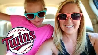 Our First Train Ride To Target Field Twins Baseball Game || Mommy Addie Family Day
