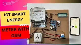 Iot Based Smart Energy Meter Using GSM module #innovation #project #iotprojects #energymeter 